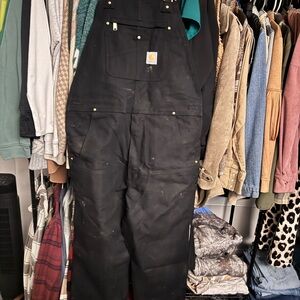 Carhartt Black Canvas Overalls